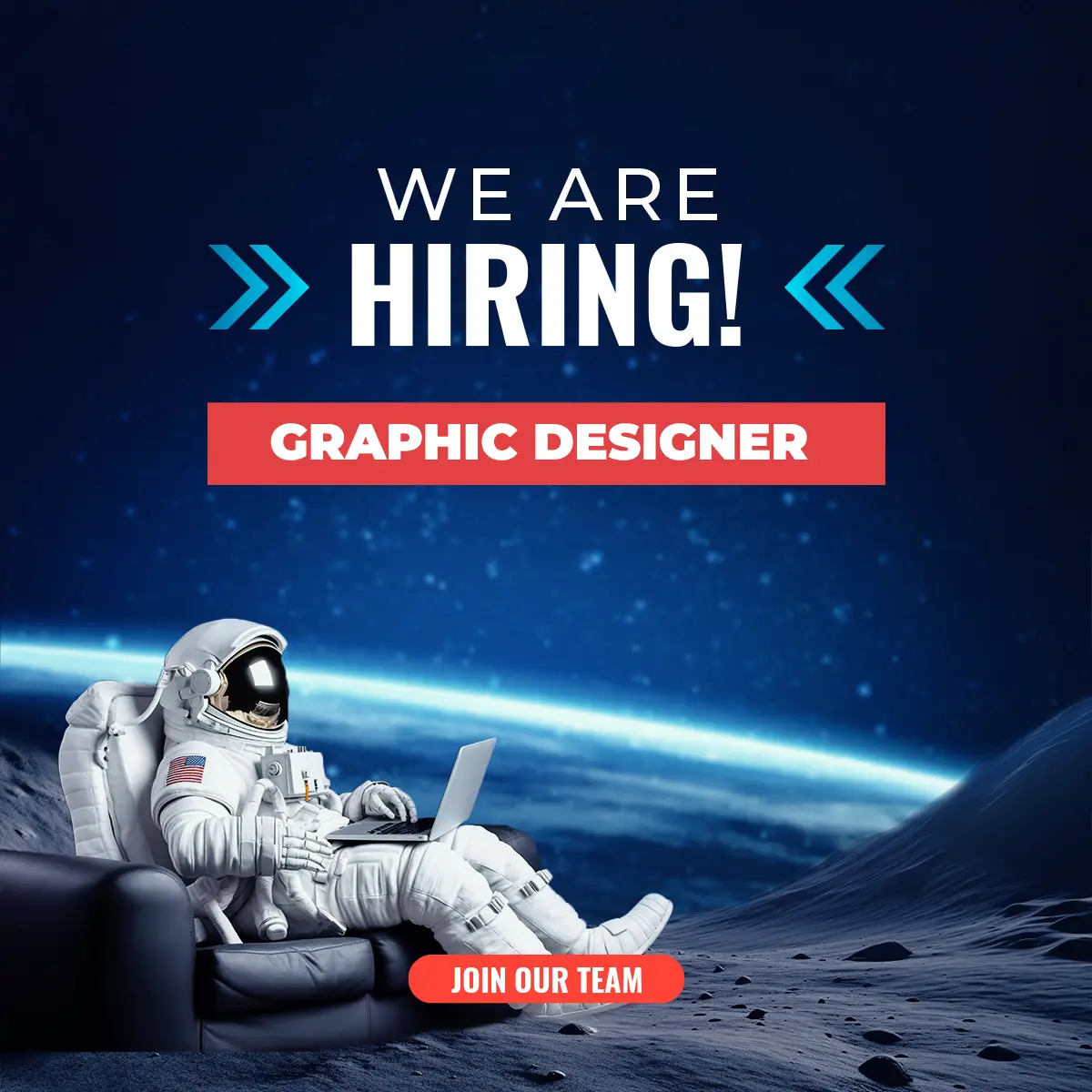 hiring a full-time creative and talented “Graphic Designer”.